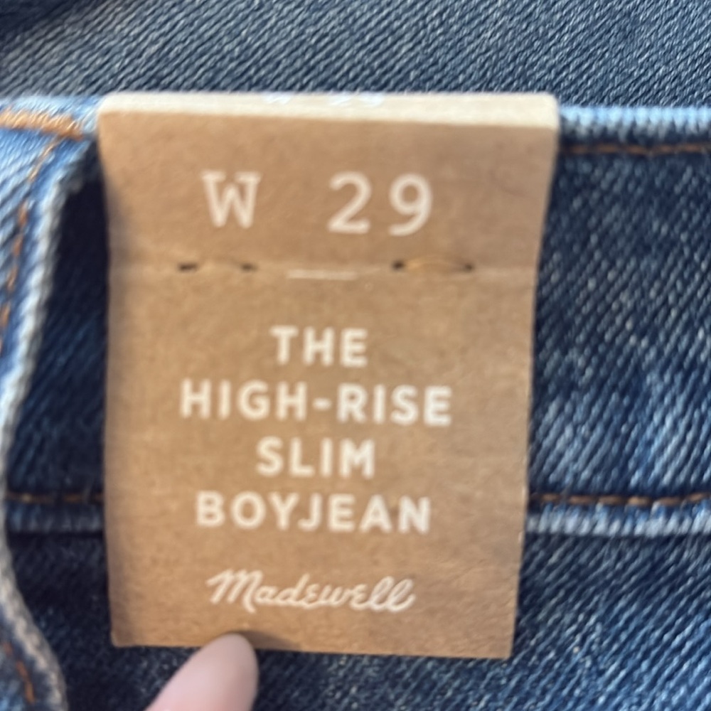 NWT Madewell The High-Rise Slim Boyjean - Picture 5 of 5